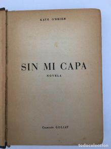 books: Sin mi capa - Kate O´Brien